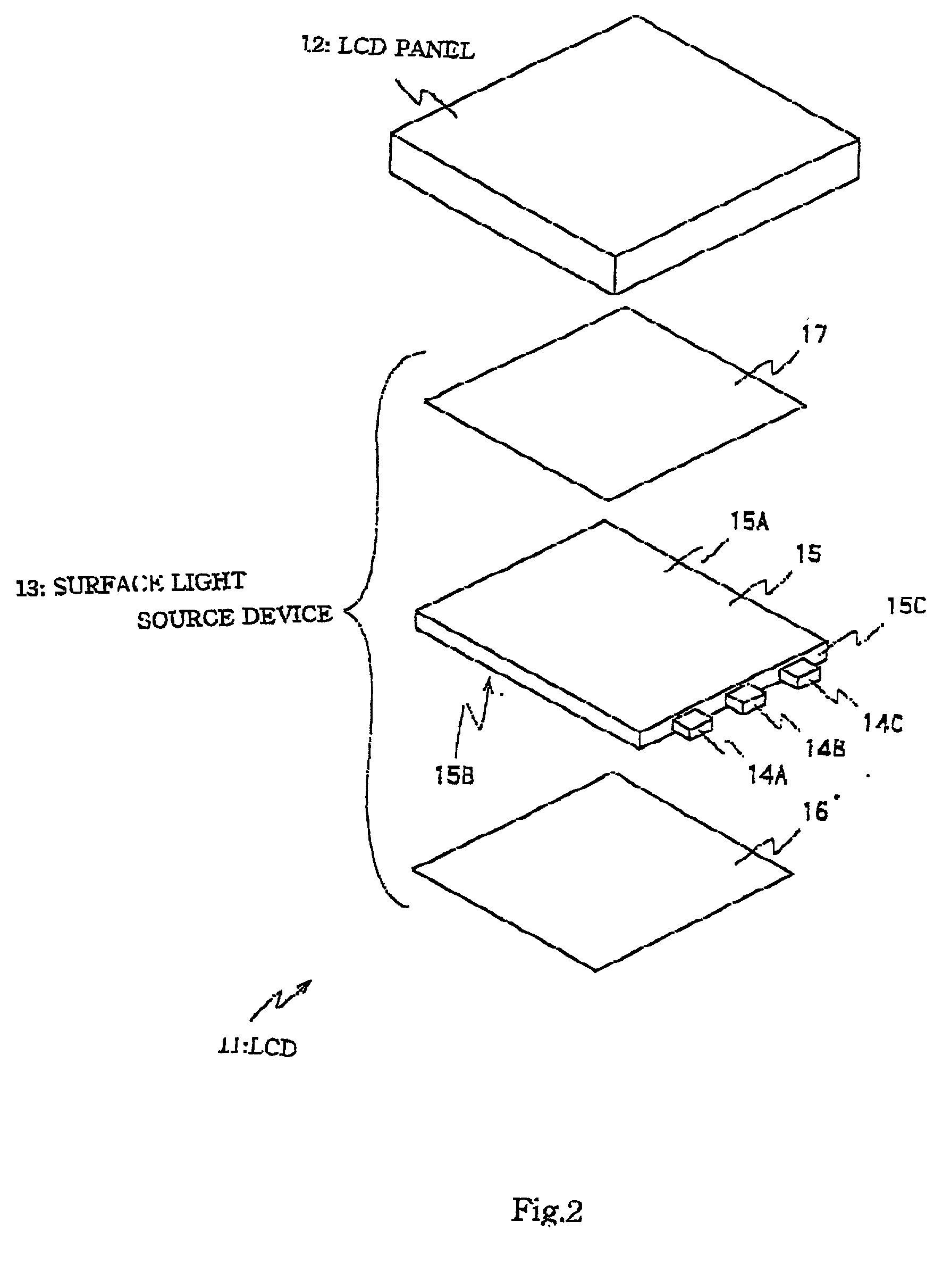 Light guide plate, surface light source device and display