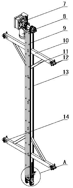 A tile lifting method for a tile temporary storage warehouse of a tile packaging line