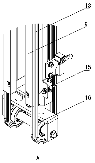 A tile lifting method for a tile temporary storage warehouse of a tile packaging line