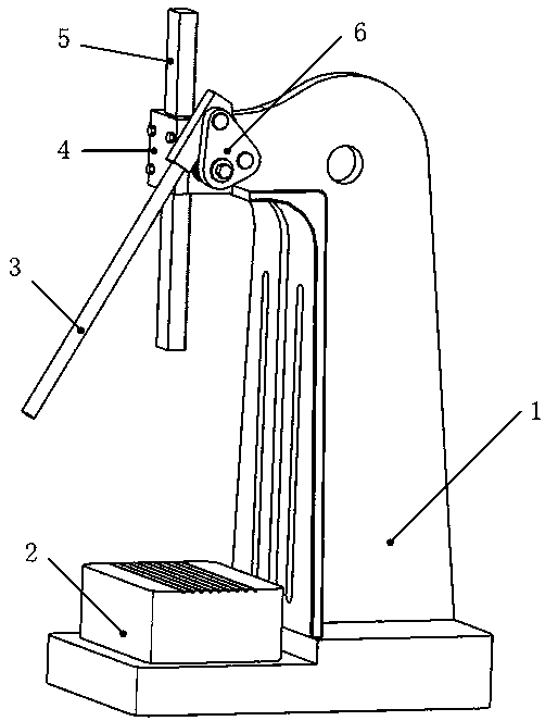 Self-locking type manual pressure machine