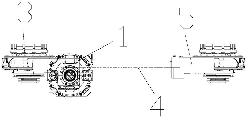 Low-floor bogie driving unit and low-floor bogie