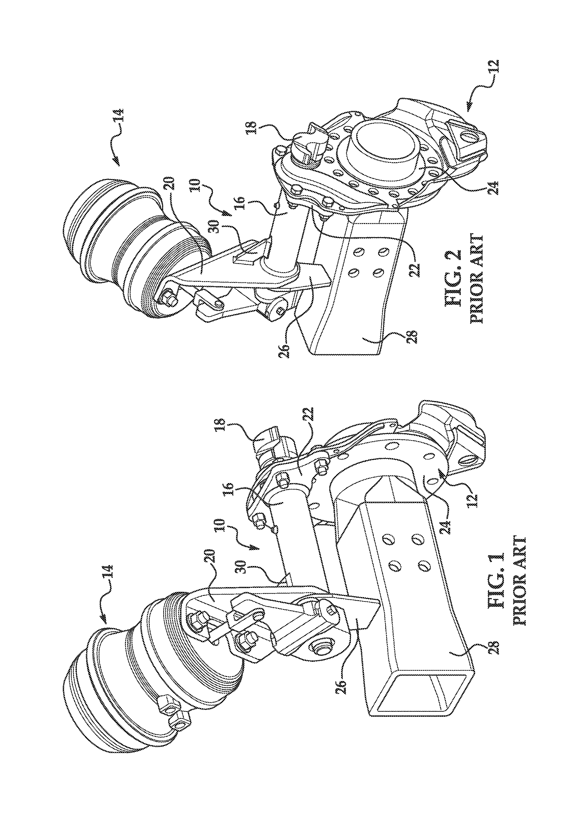 Rigid bracket assembly for mounting a brake assembly and brake actuator