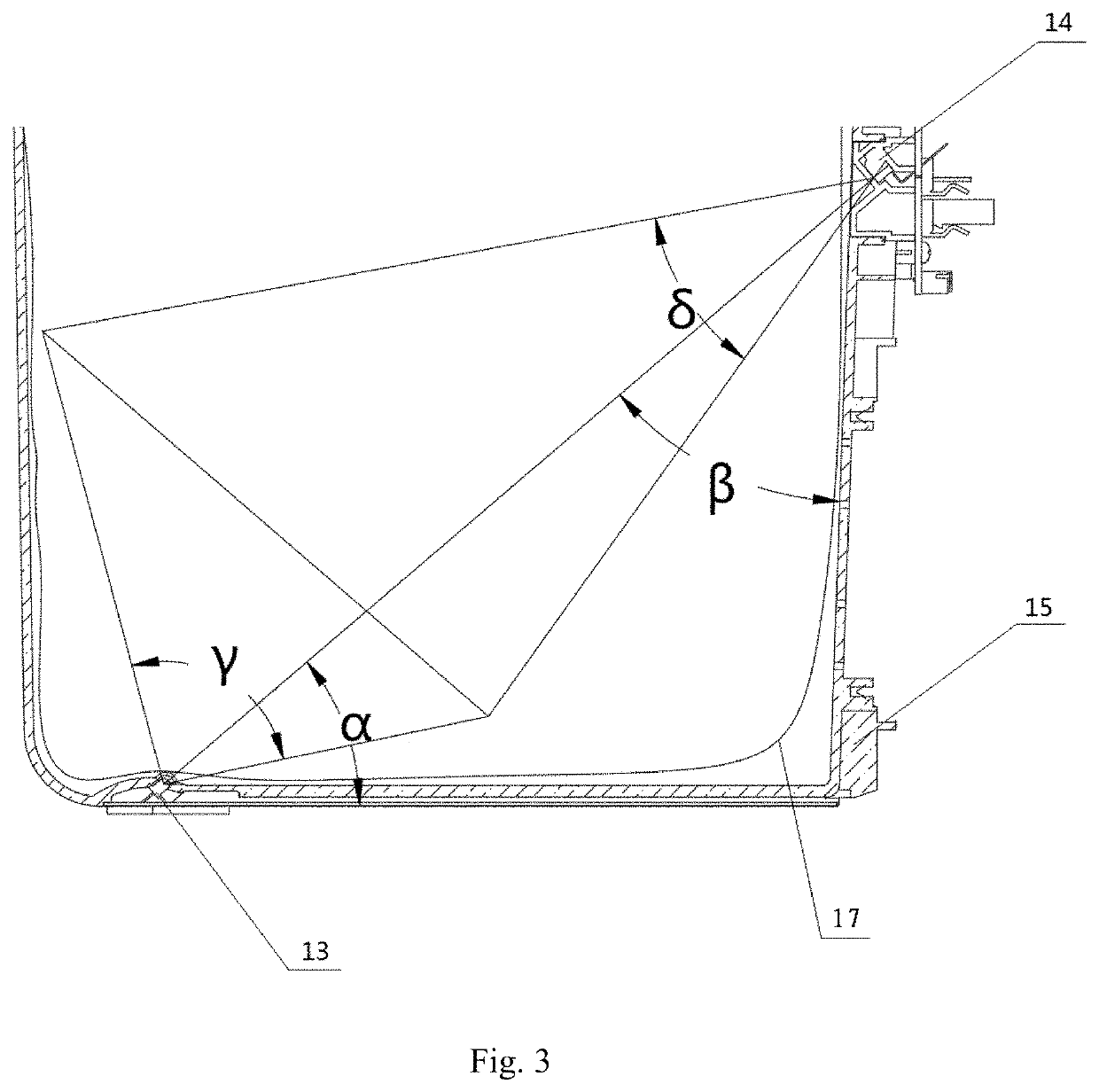 Trash bag fitting device, trash bag detection device, smart trash receptacle and method for control of automatic bag replacement