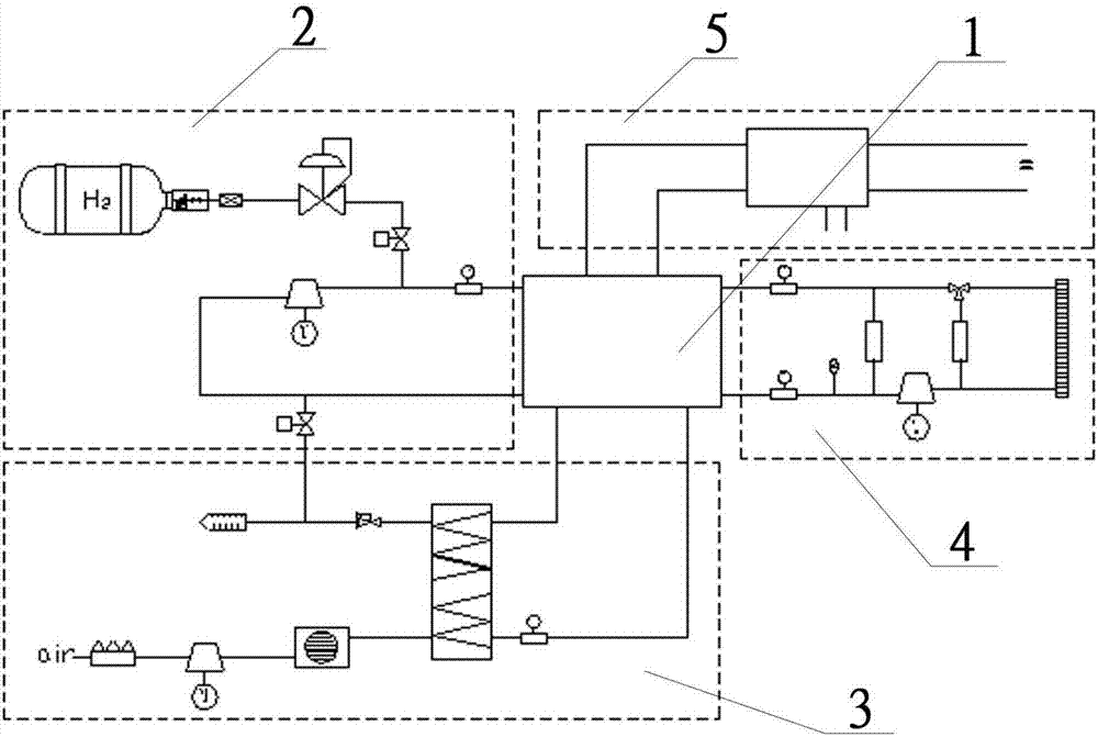 Medium-high-voltage fuel cell engine