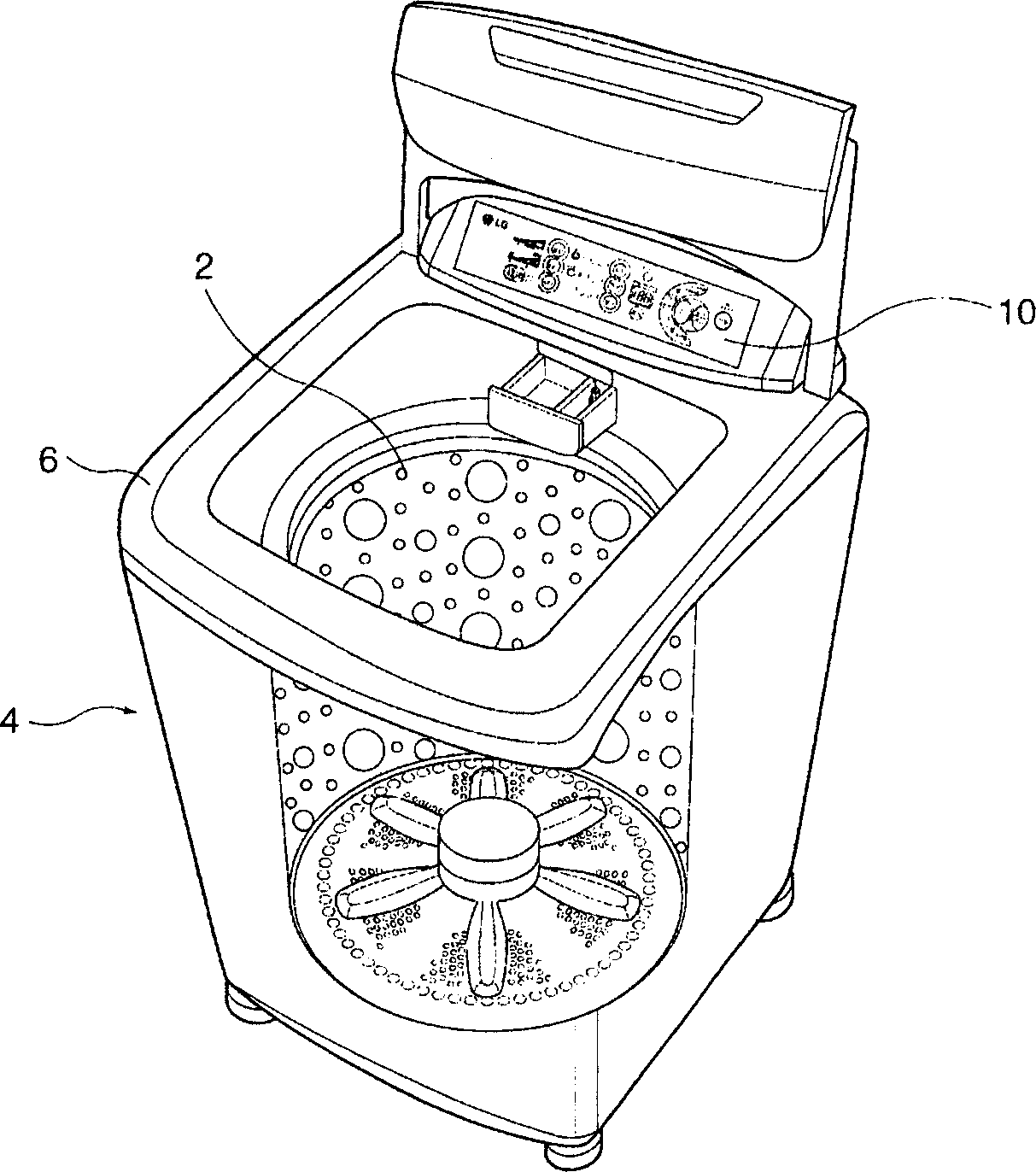 Assembling structure of washing machine display part