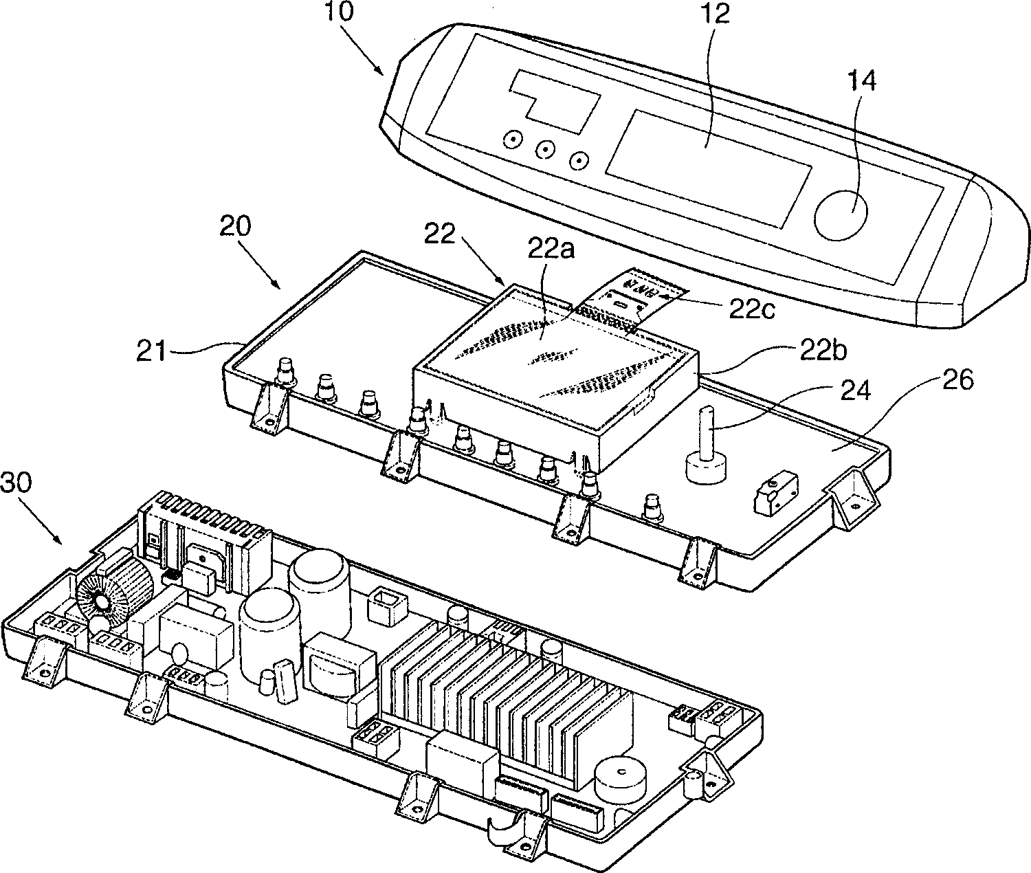 Assembling structure of washing machine display part