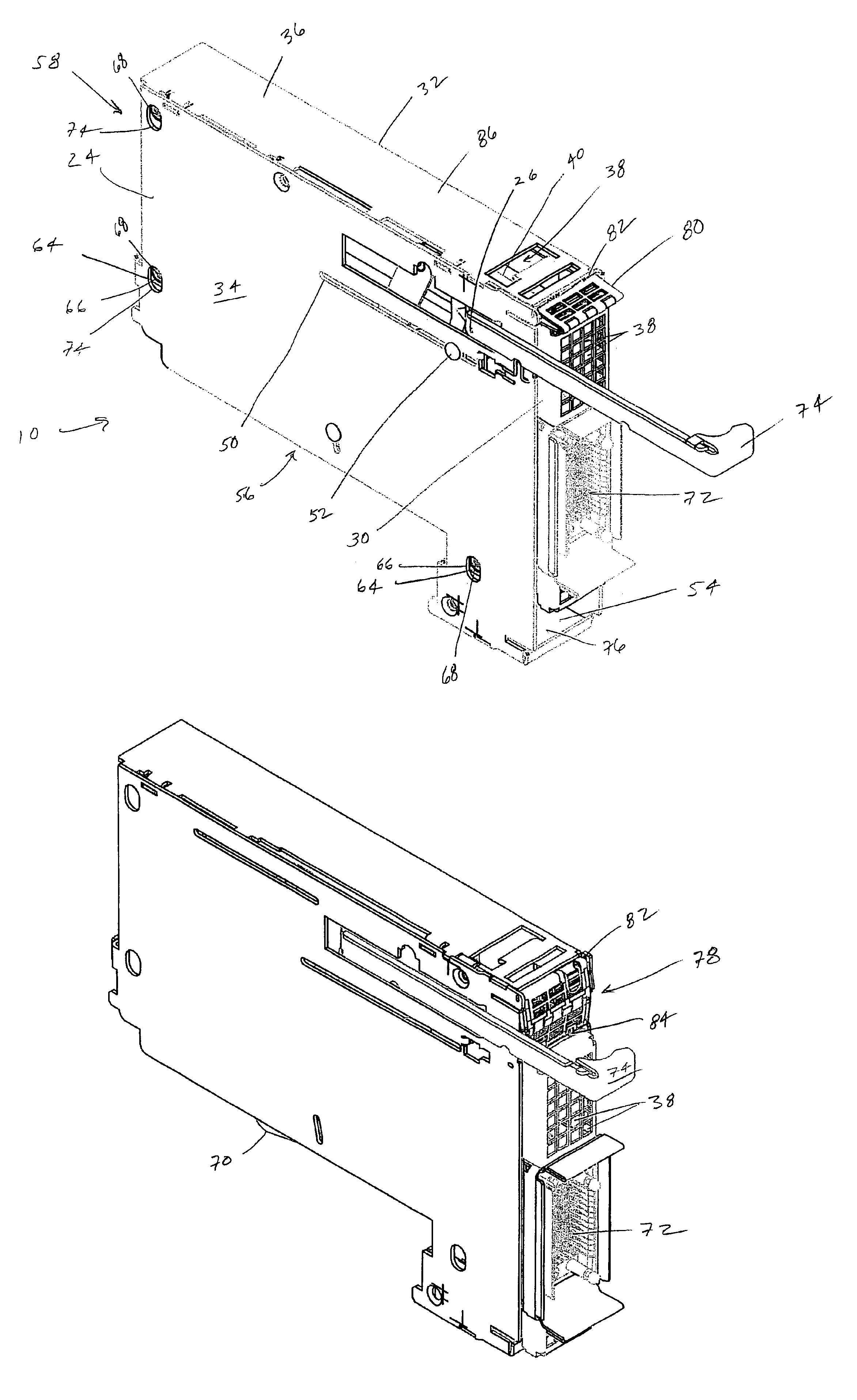 Dynamic zero clearance exhausting EMC sealing system