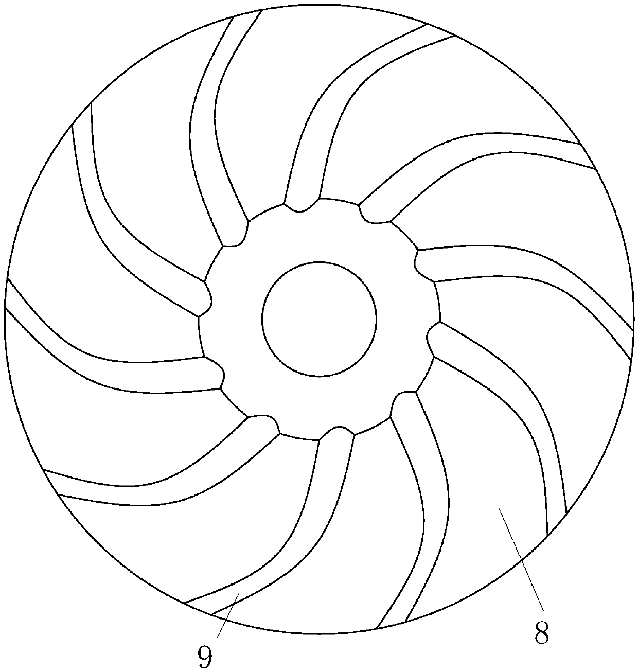 Quenching device for aluminum alloy circular pipe