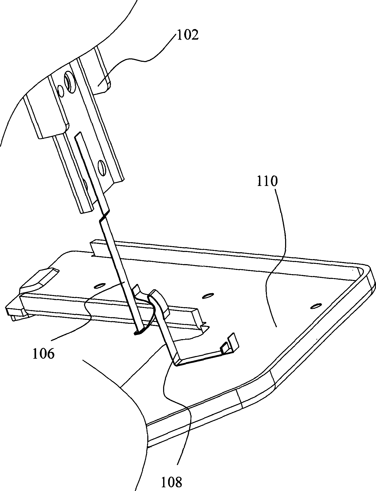 Earthing mechanism of electronic apparatus