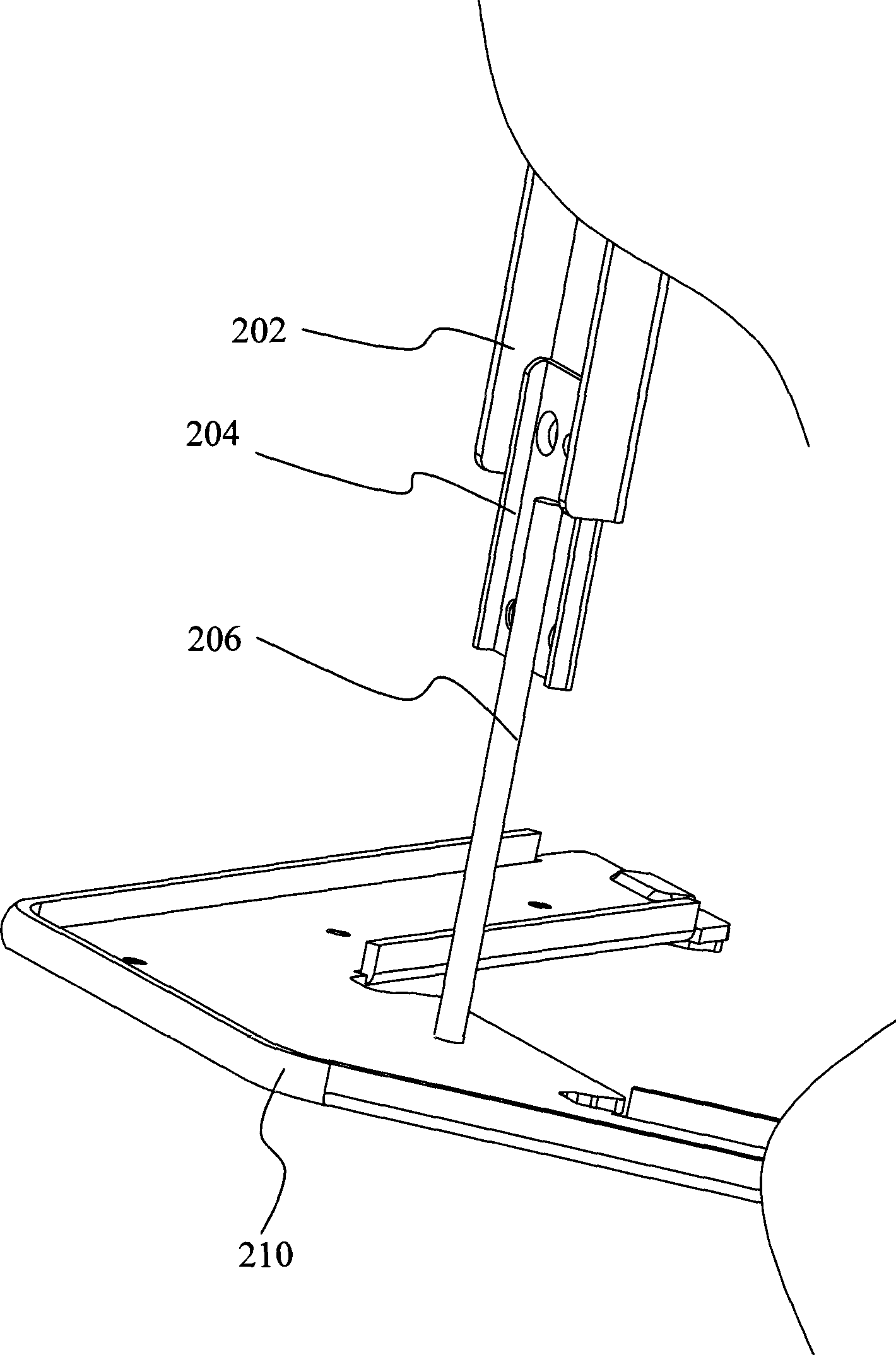 Earthing mechanism of electronic apparatus