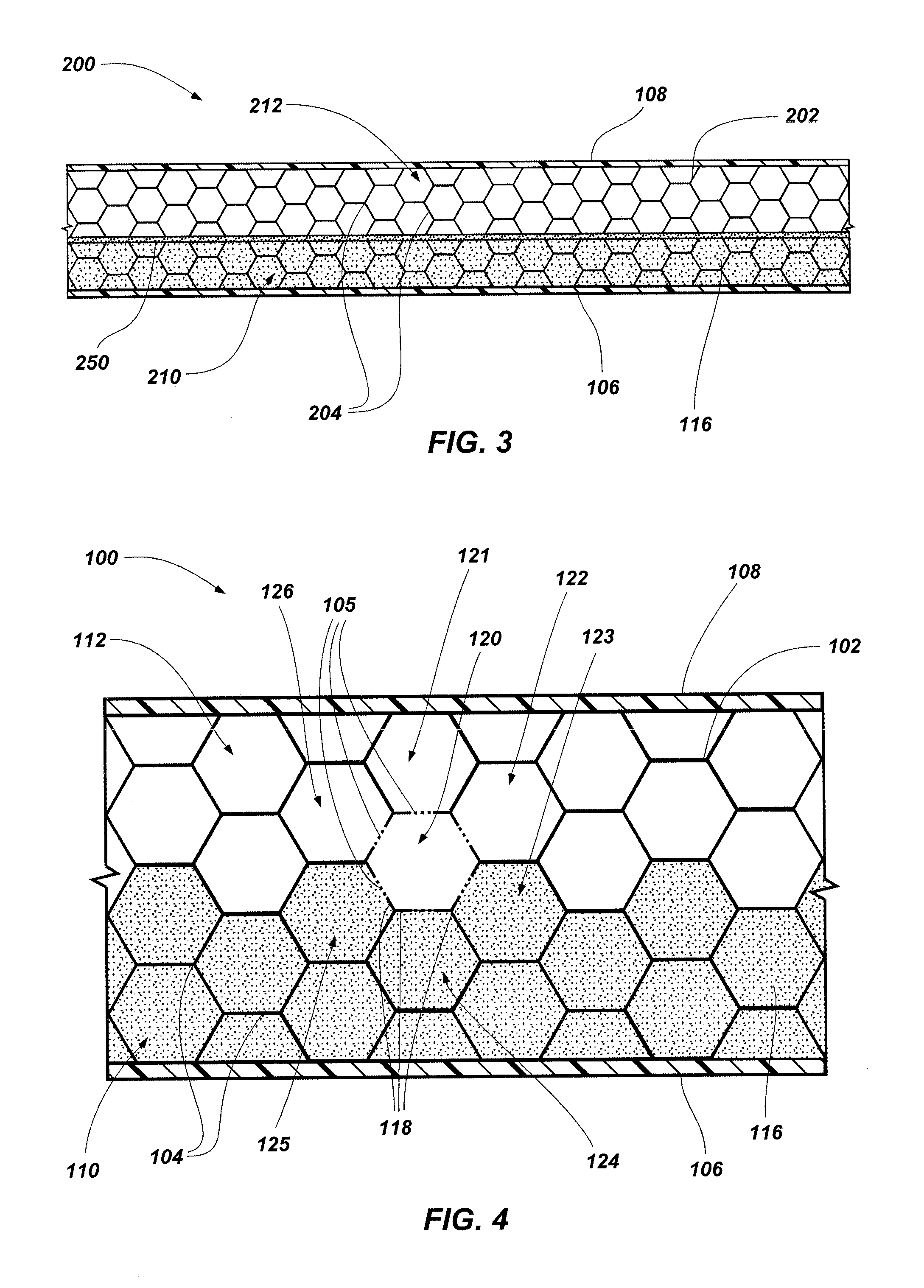 Dissipative structures and related methods