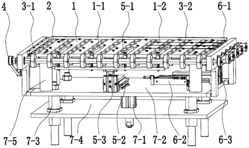 A positioning mechanism of a polarizer laminating machine