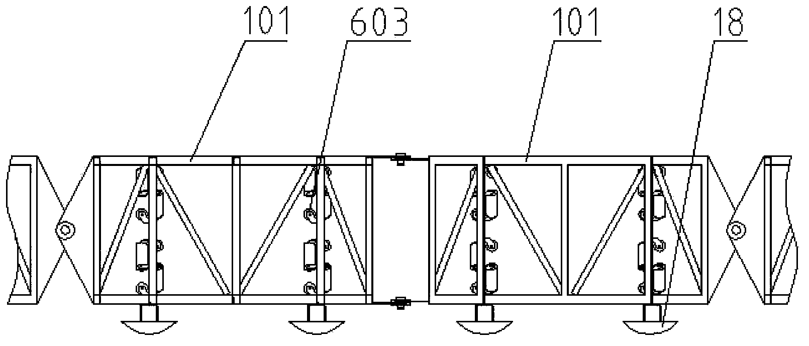 Movable type tubular belt conveyor