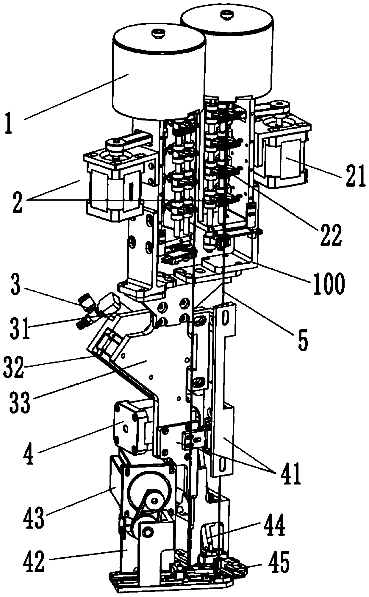 Multi-specification bead embroidery device and embroidery machine