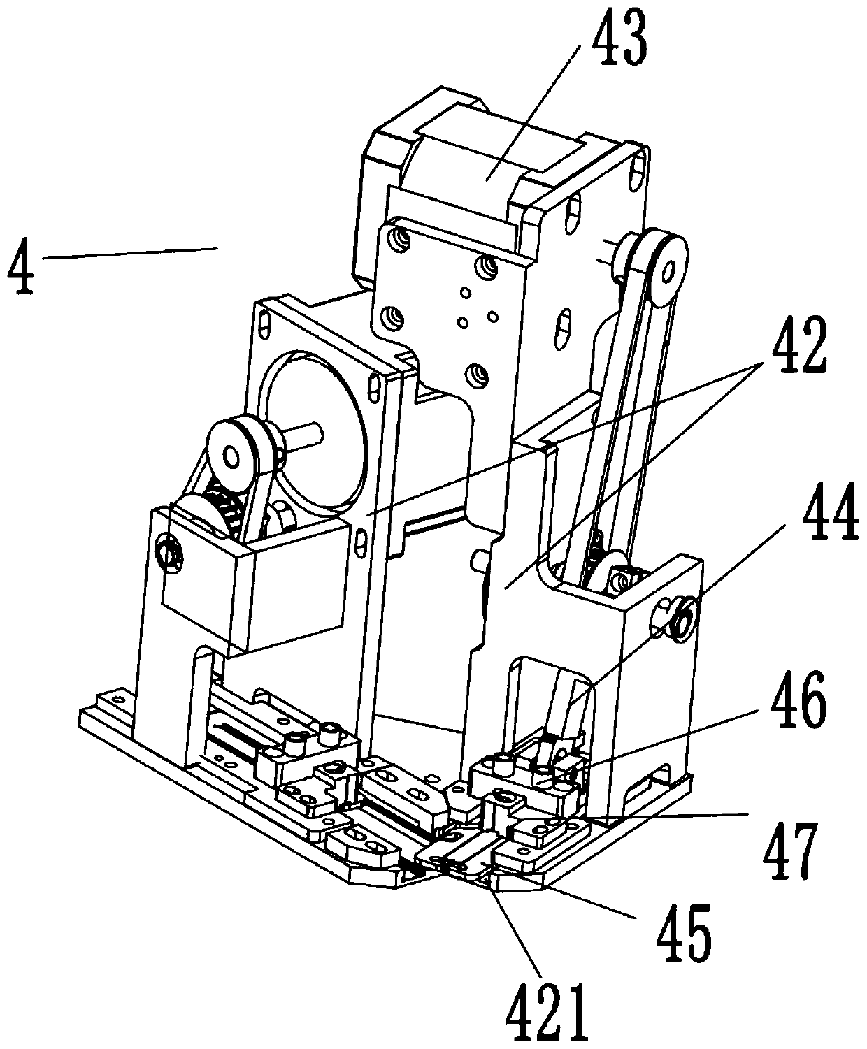 Multi-specification bead embroidery device and embroidery machine