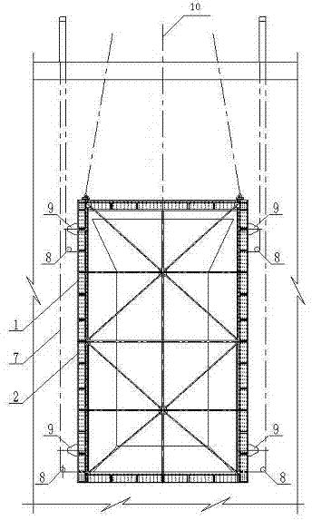 Gate water-stop dam face unevenness underwater measuring device and method