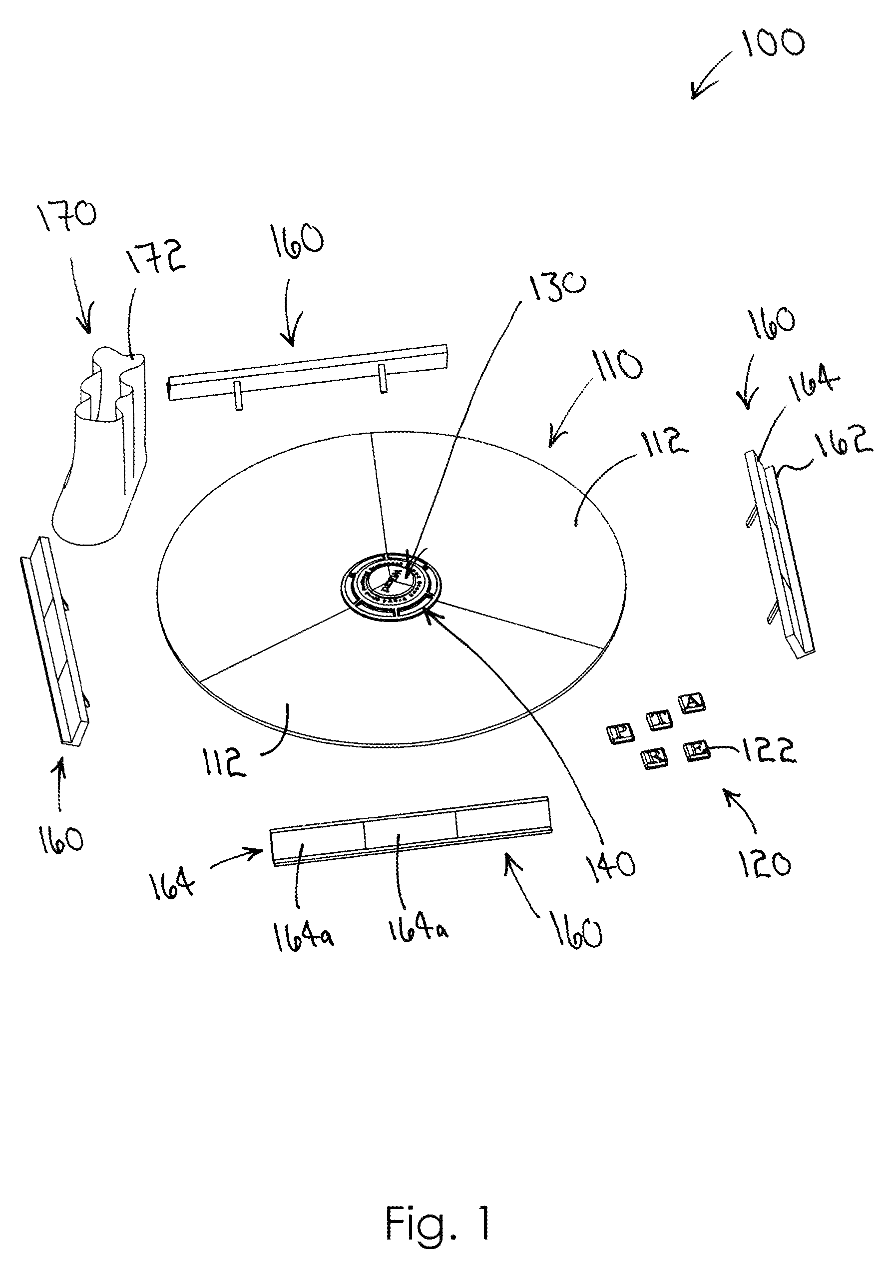 Entertainment system and method of playing a word game