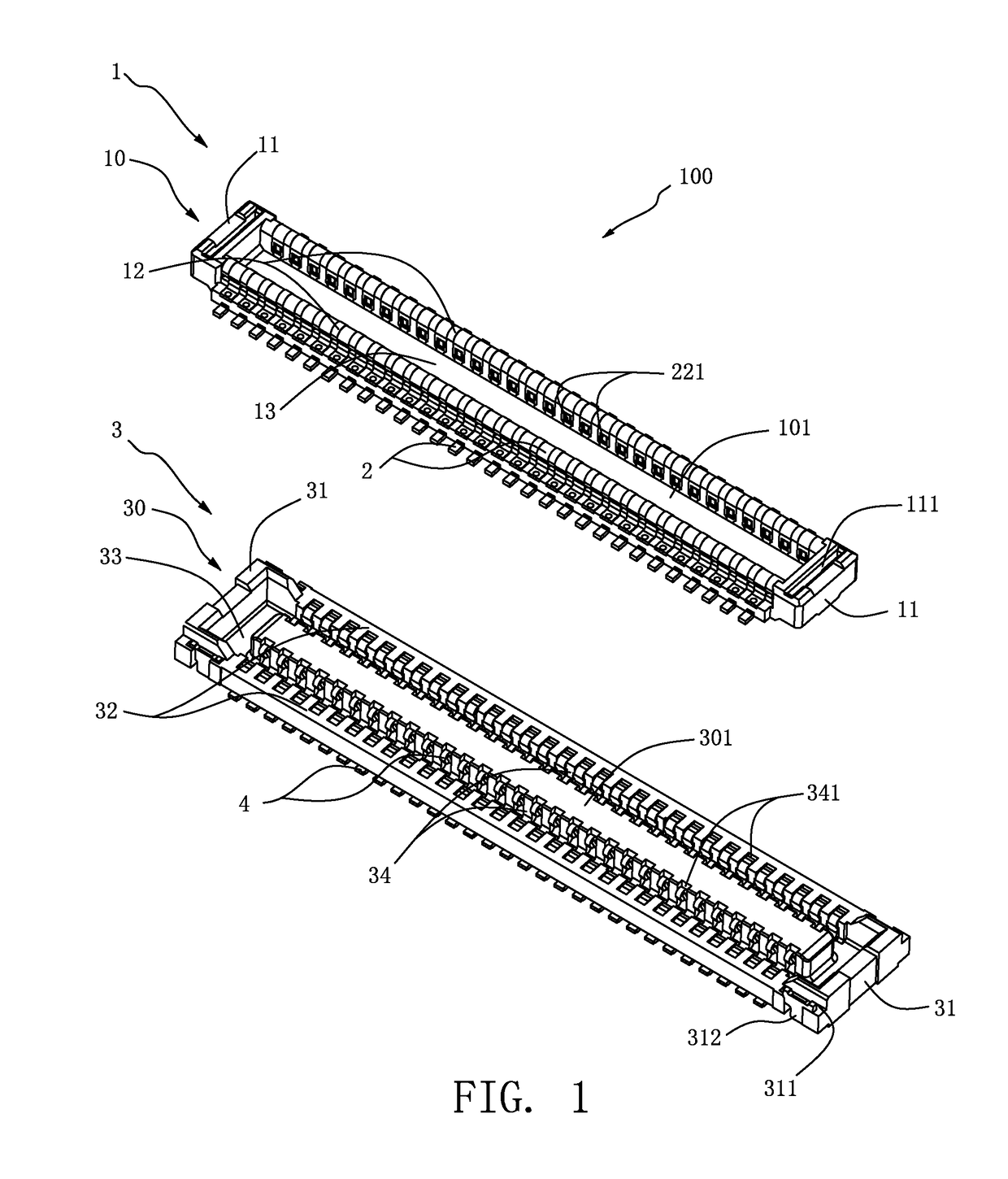 Plug connector, receptacle connector and electrical connector assembly