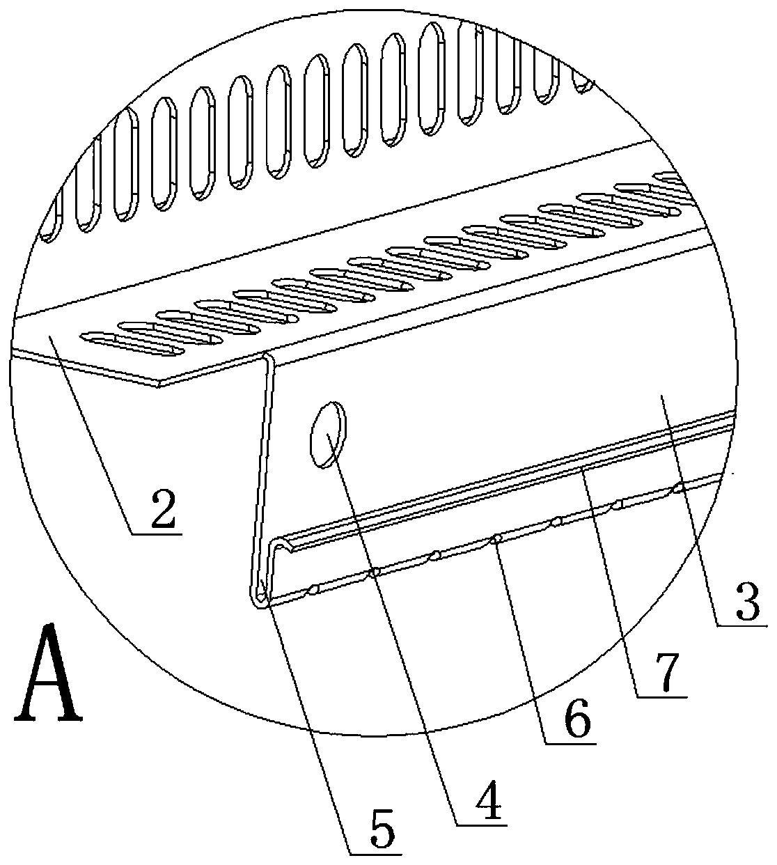 Novel girder type gas injection packing support