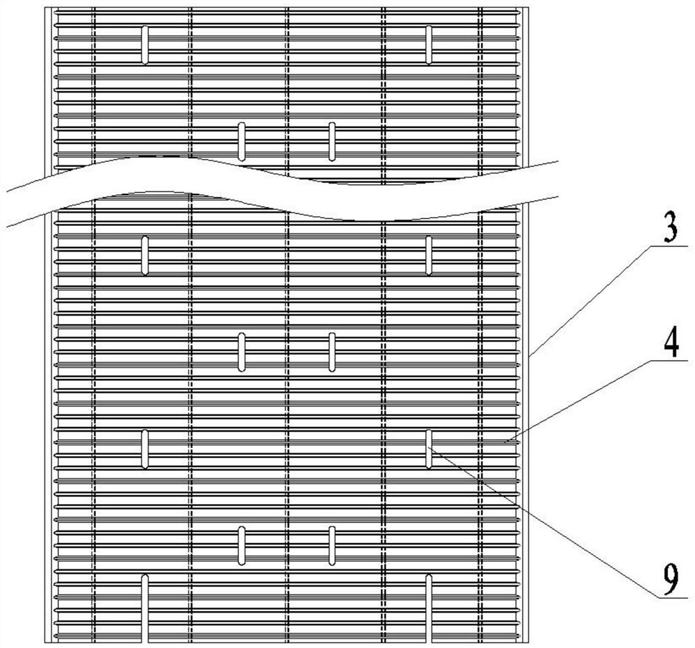 Hollow partition-plate-free wall-shaped column with ribs inside and outside