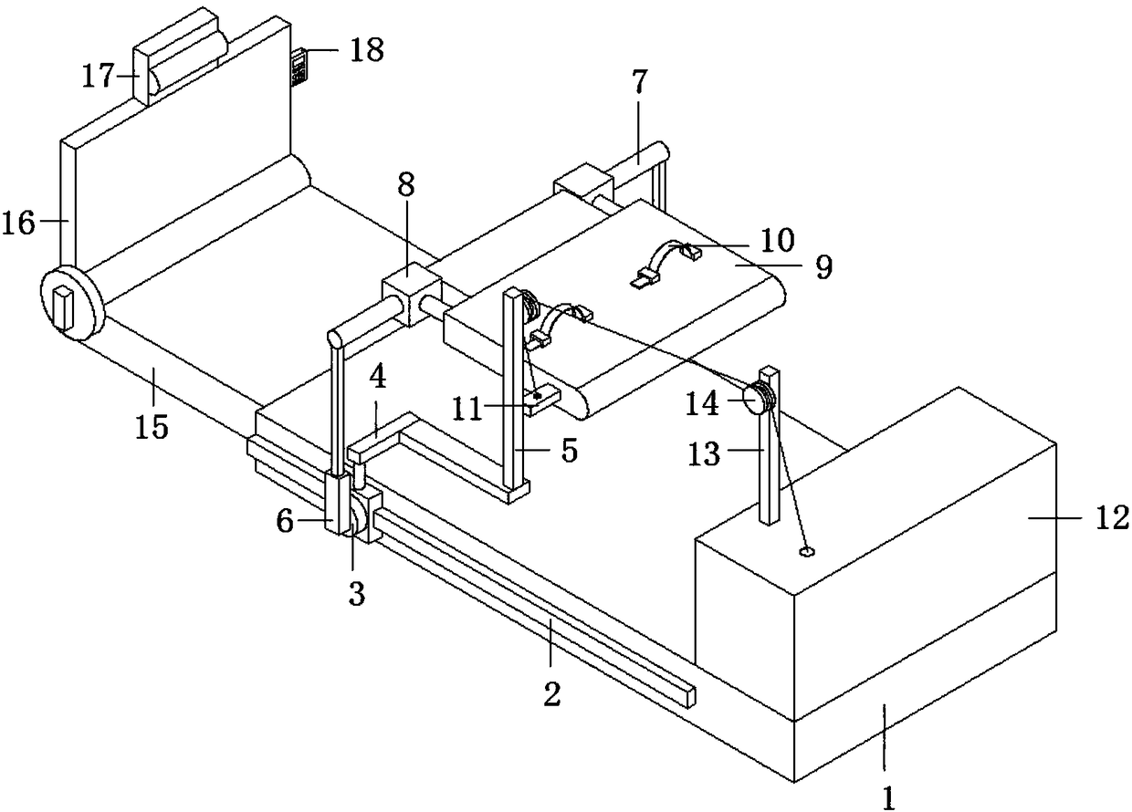 Separation and traction device used for loosening of knee joints in rehabilitation department