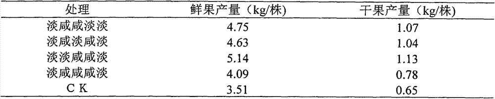 A brackish water irrigation method for Lycium barbarum in salinized irrigation areas