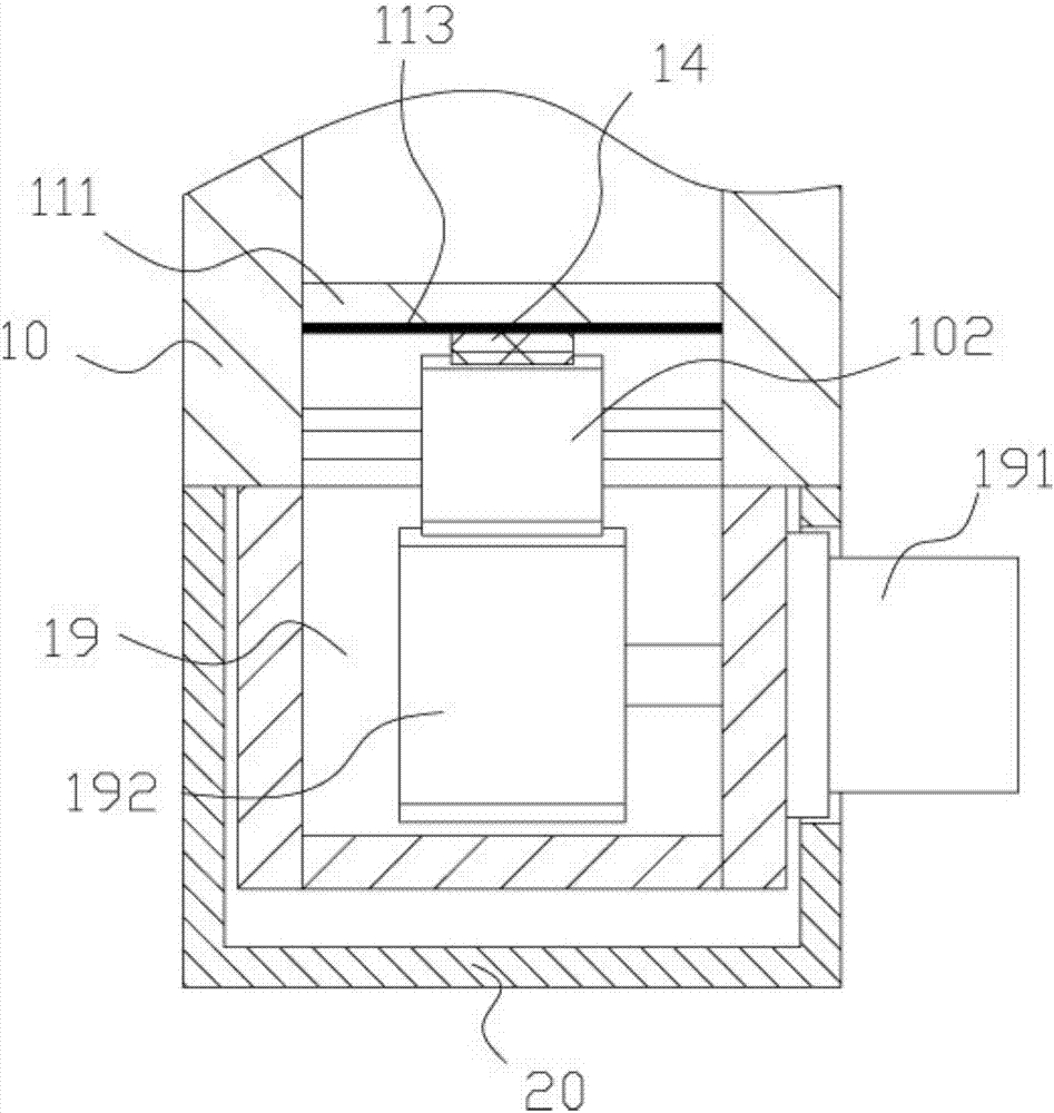 Hidden type lifting illuminating mechanism with air-blowing cooling mechanism