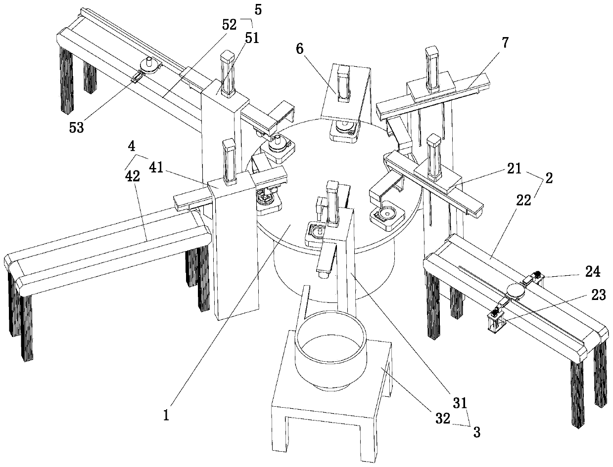 Automatic production line of magnetic suspension artificial heart blood pump