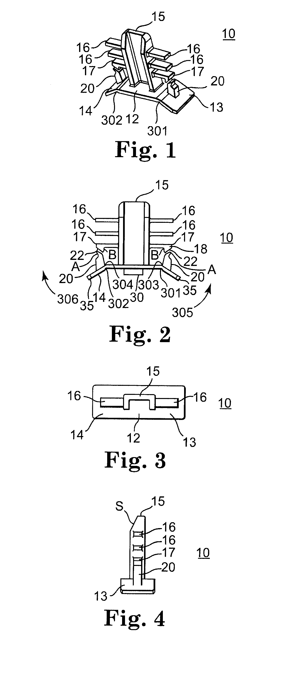 Muntin bar connector with positioning tabs