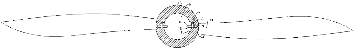 Unmanned aerial vehicle propeller fixing device convenient to assemble and disassemble