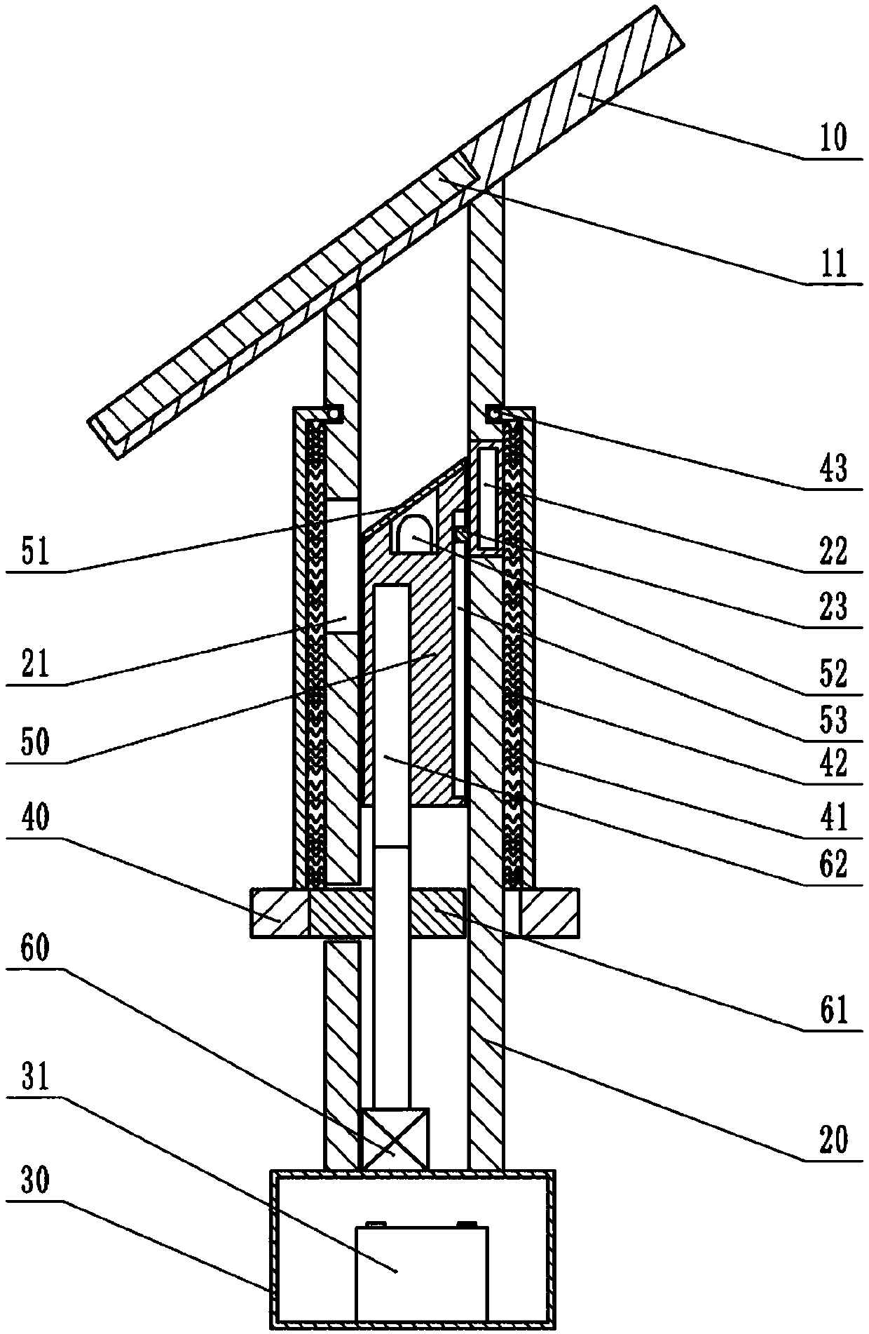 Solar streetlamp with pest killing function