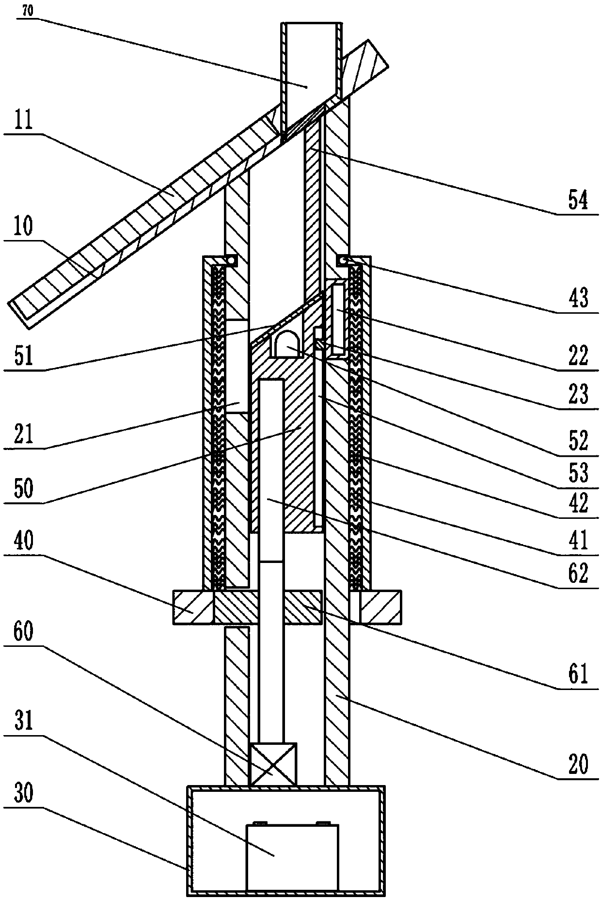 Solar streetlamp with pest killing function