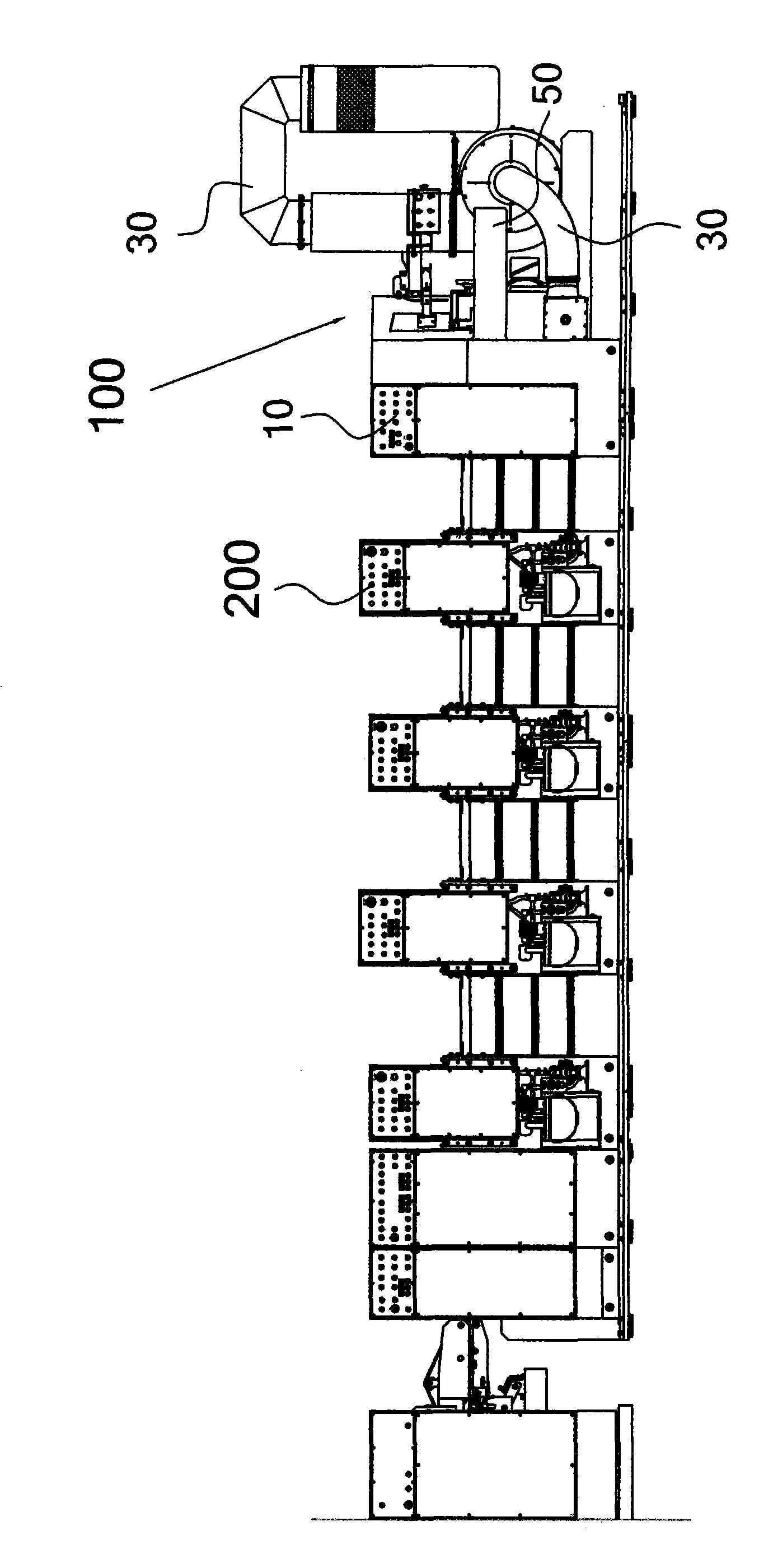 Vacuum adsorption front edge paper feed unit in carton making linkage machine