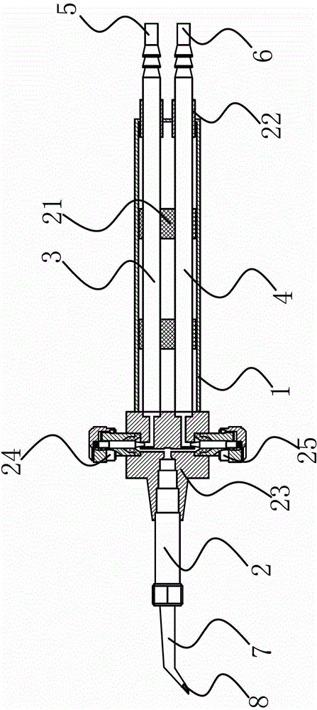 Novel oxyhydrogen flame gun