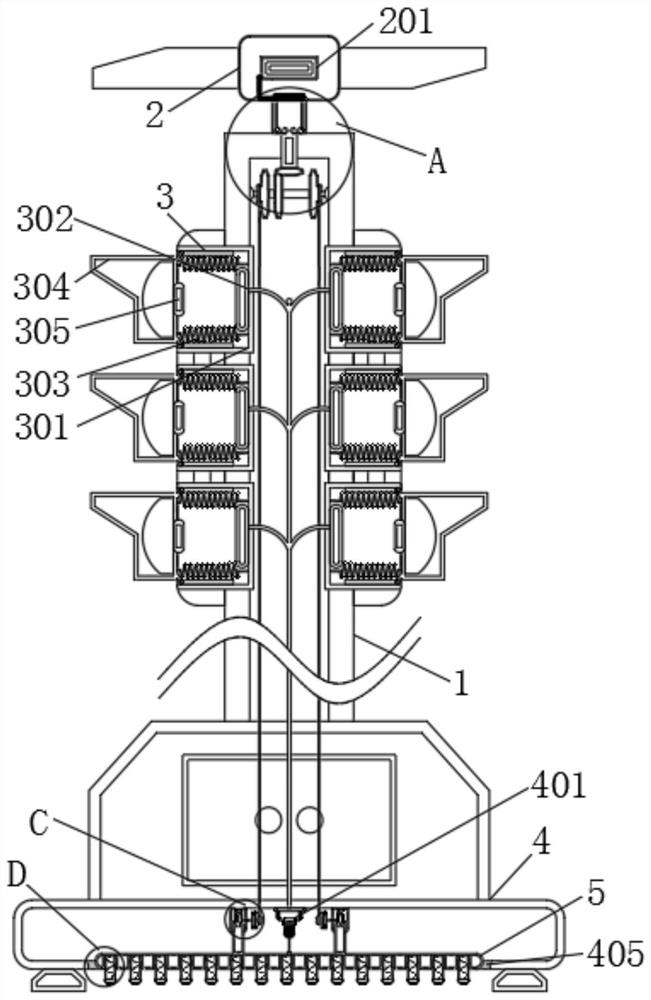 Smart city signal lamp capable of automatically reinforcing bottom and preventing shaking based on wind power