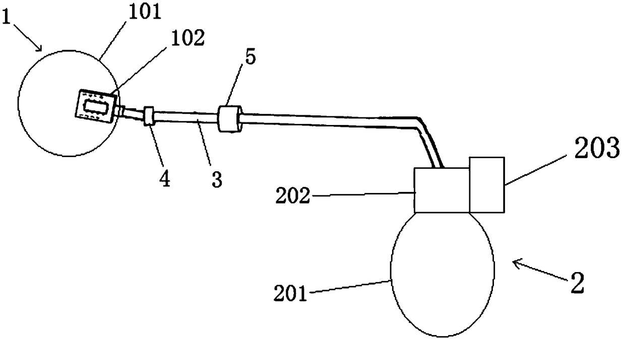 Miniature weight reducing balloon with adjustable balloon size