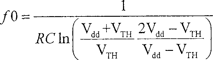 Integrated RC oscillator with high frequency stability, notably for an integrated switched-mode power supply