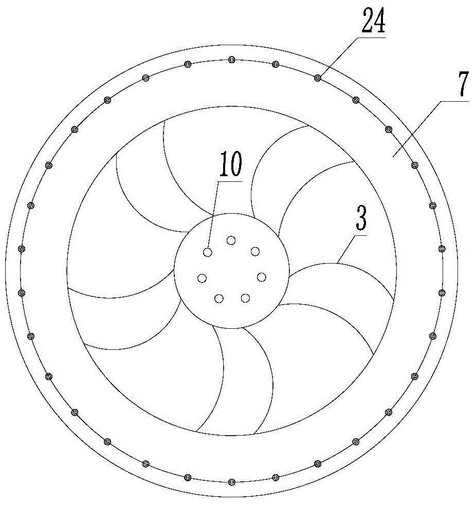 A ship rim integrated propeller