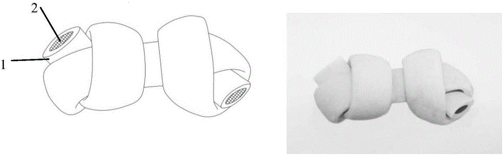 Novel pet chewing gum and preparation method thereof