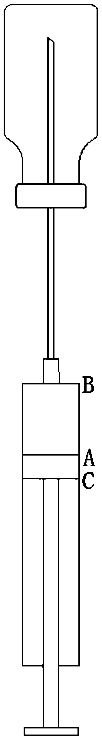 Vial injection control method and device