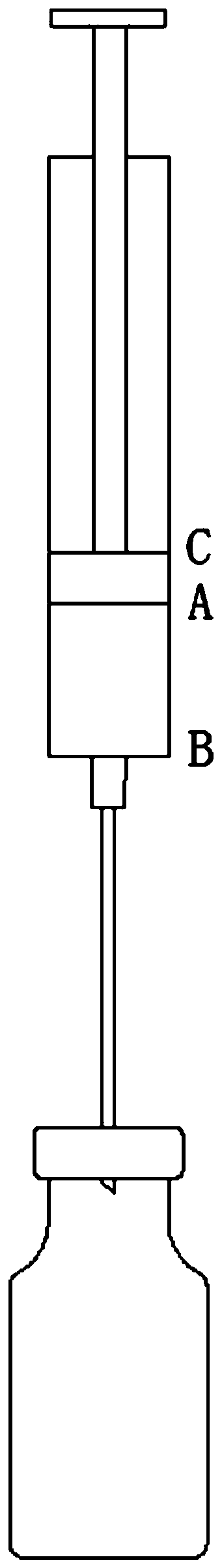 Vial injection control method and device