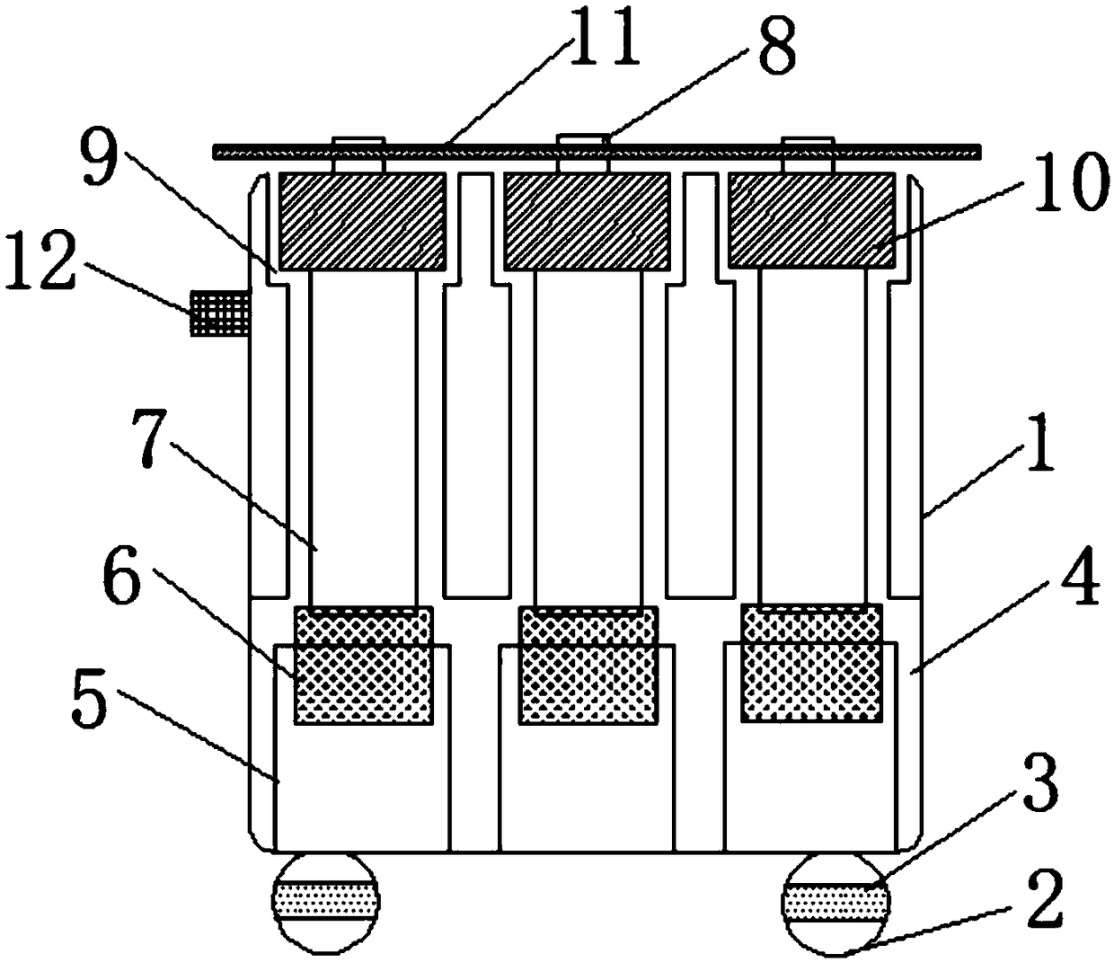 Steel bar bending device for engineering construction