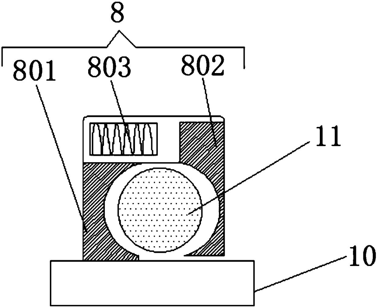 Steel bar bending device for engineering construction