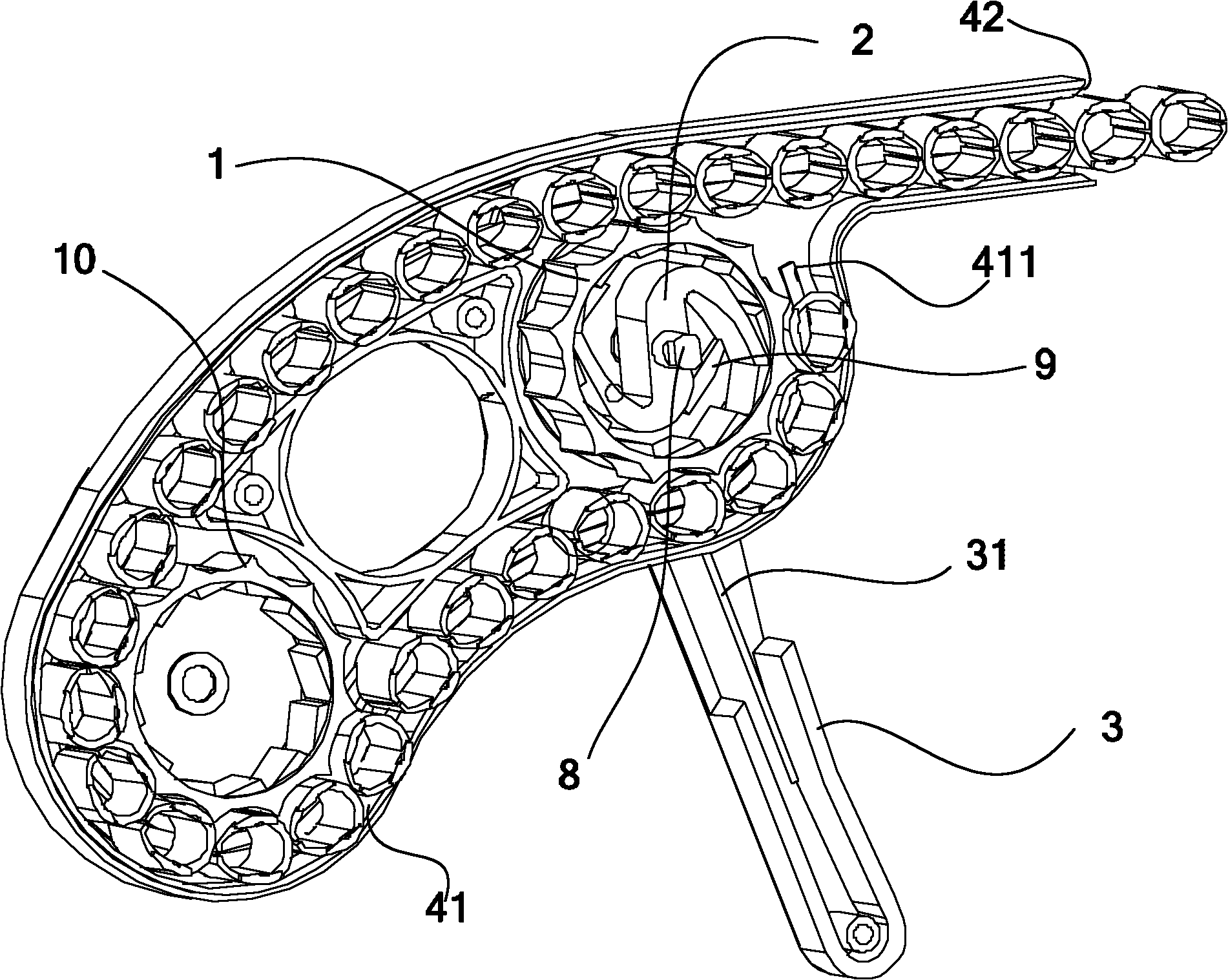 Launcher of gripper and gripper