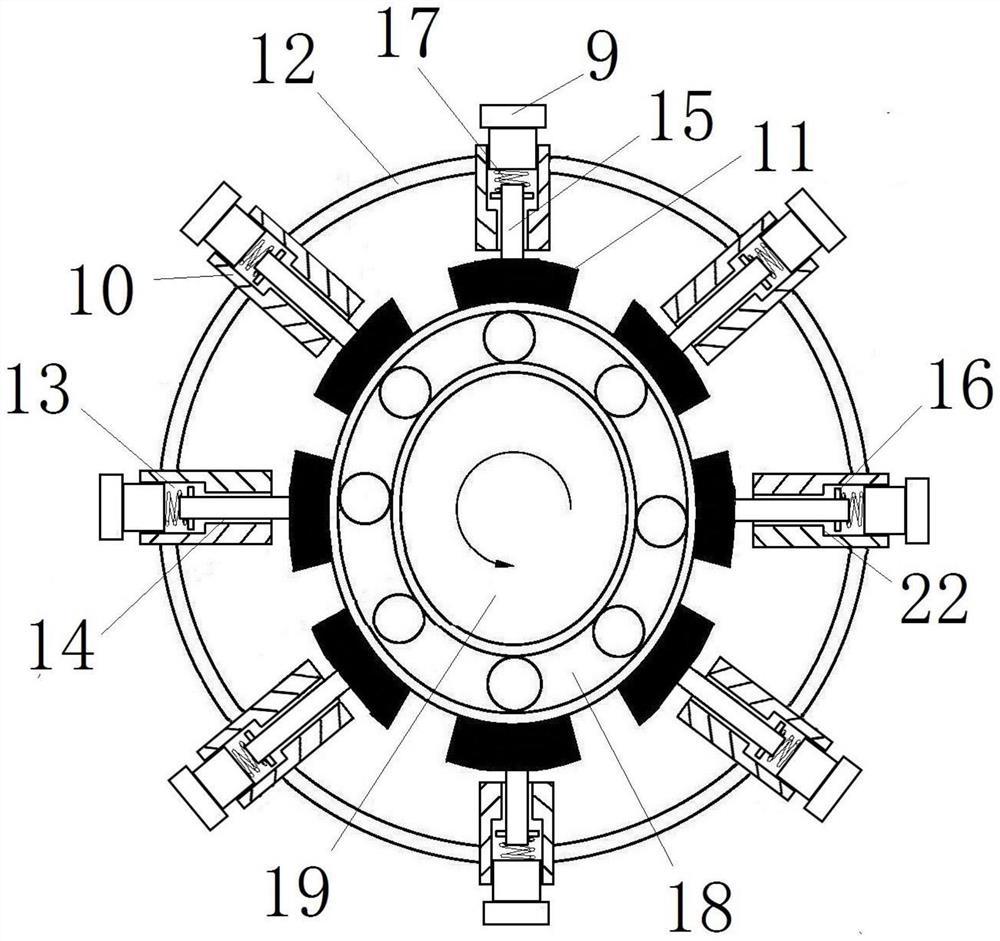 Flexible bearing test device