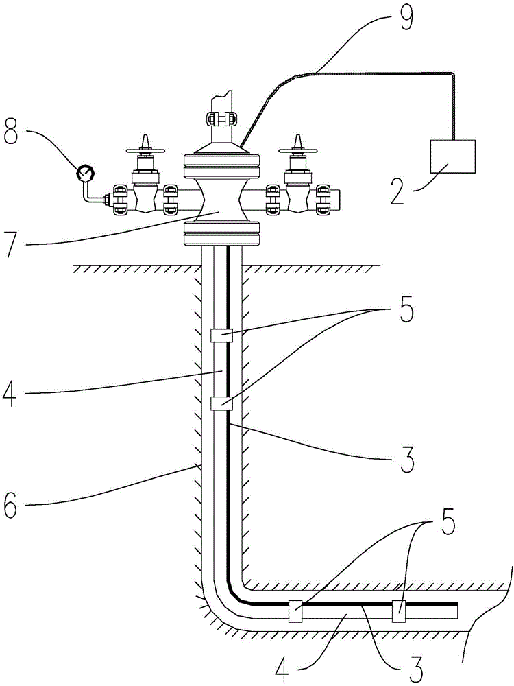 Distributed optical fiber downhole collecting device, downhole flowmeter and downhole monitoring method