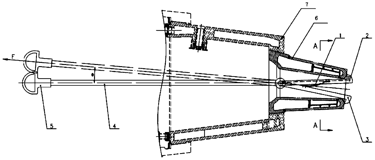 The dismantling mechanism and dismantling method of the small tuyere cover