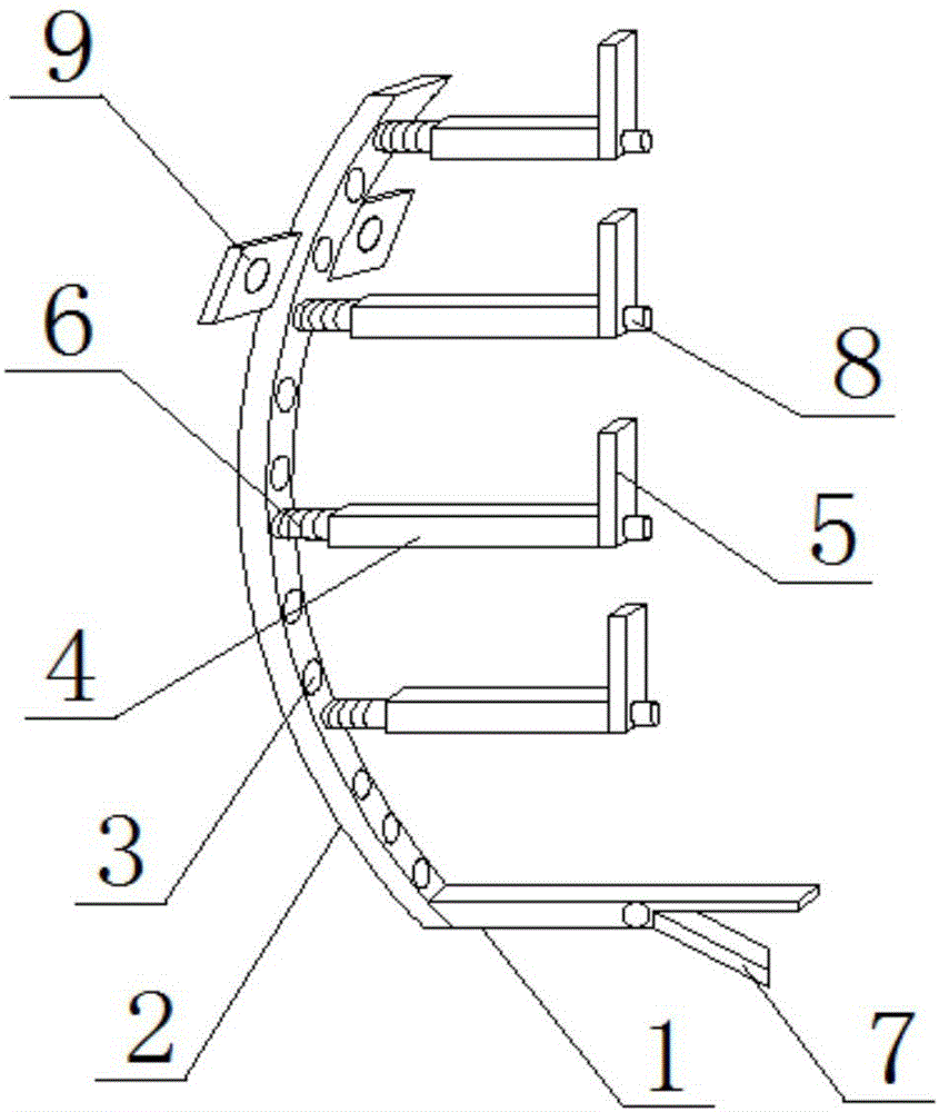 Power tunnel cable support