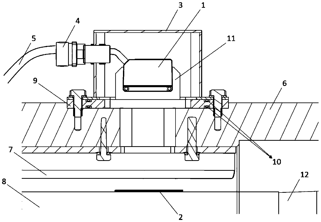 Wind turbine air gap real-time detection system and method