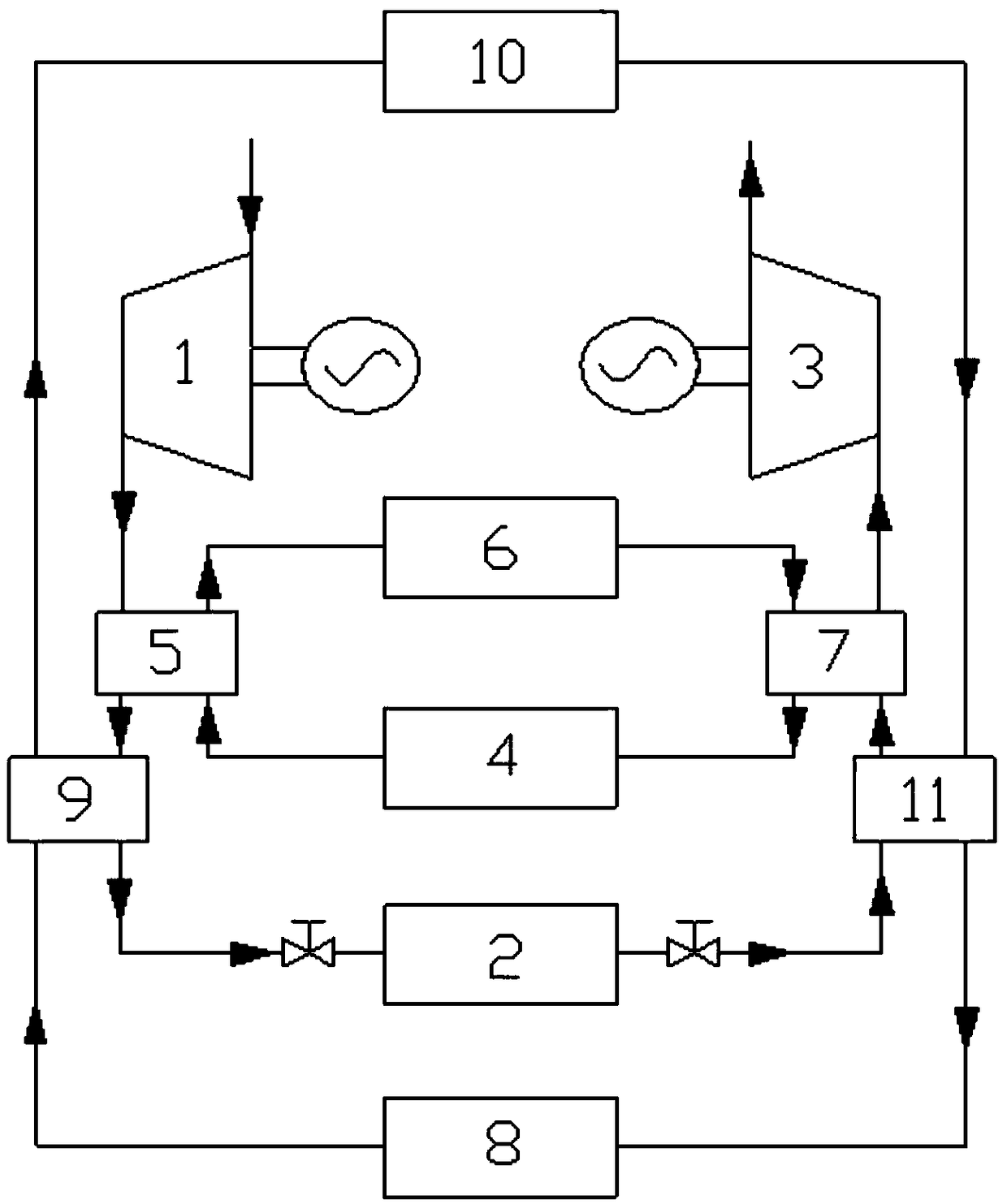 A high temperature compound regenerative adiabatic compressed air energy storage system